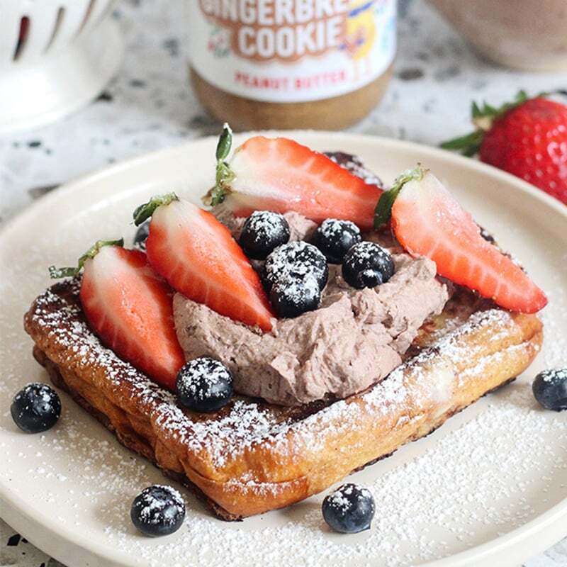 French toast with gingerbread peanut butter